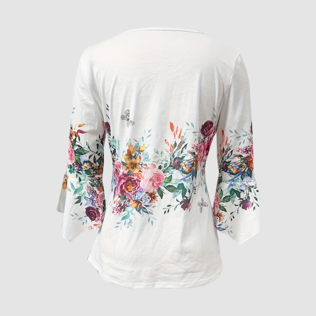Eva™ | Timeless breathable floral blouse
