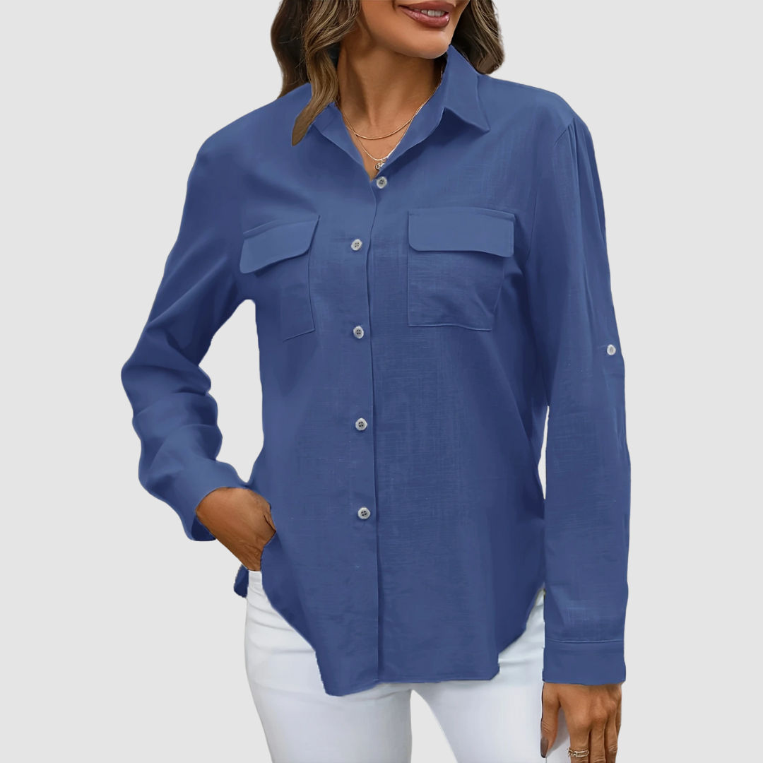 Celest™ | Elegant pocket blouse