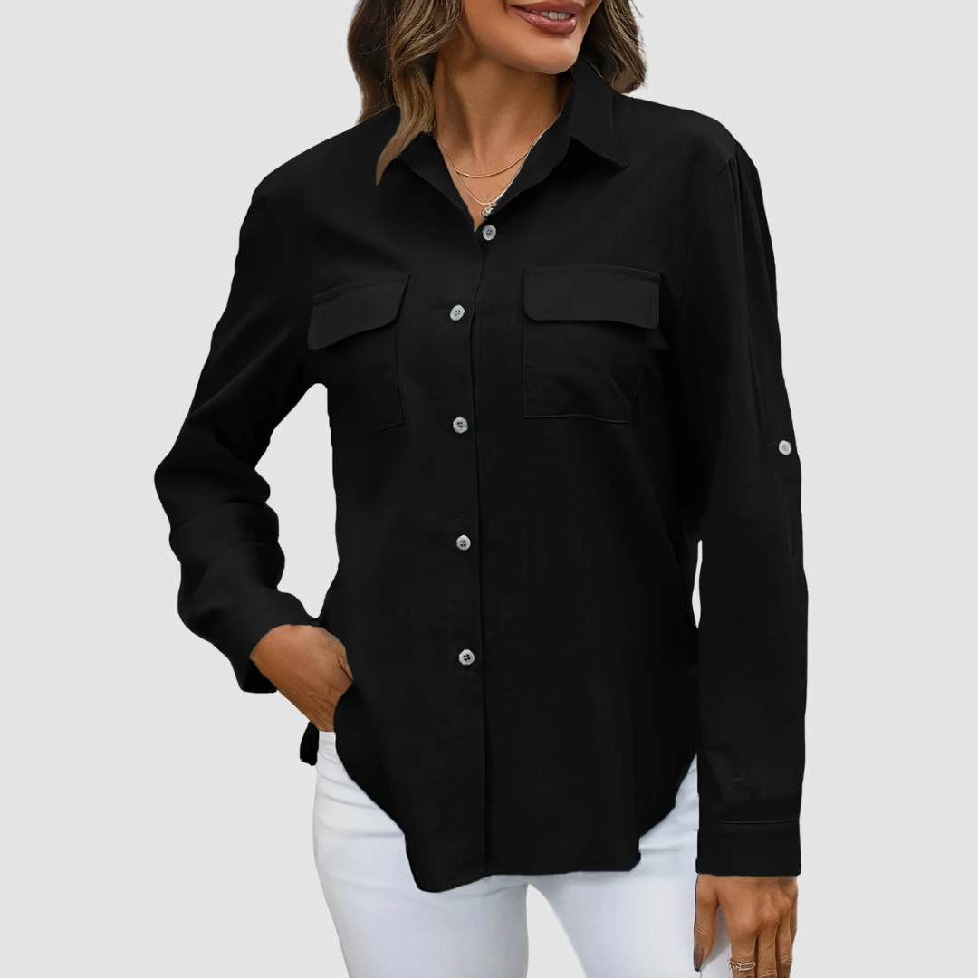 Celest™ | Elegant pocket blouse