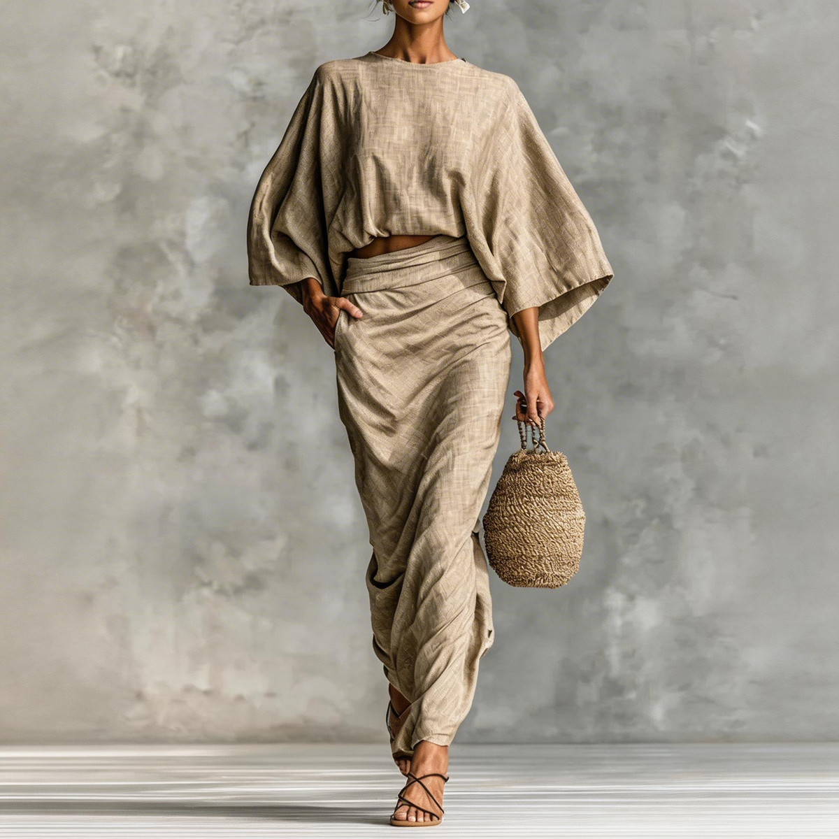 Elowen™ | Linen Blend Two-Piece Set for Relaxed Elegance & Everyday Comfort