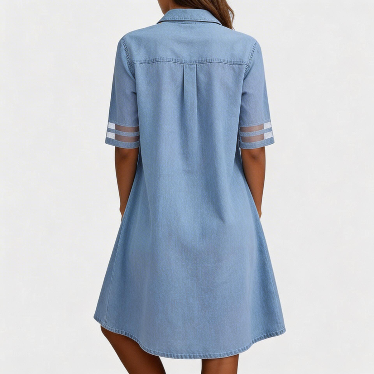 Brittany | Figure Flattering Denim Dress
