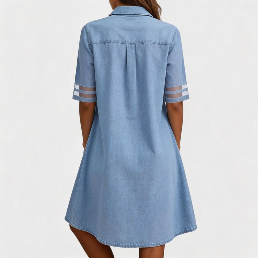 Brittany | Figure Flattering Denim Dress
