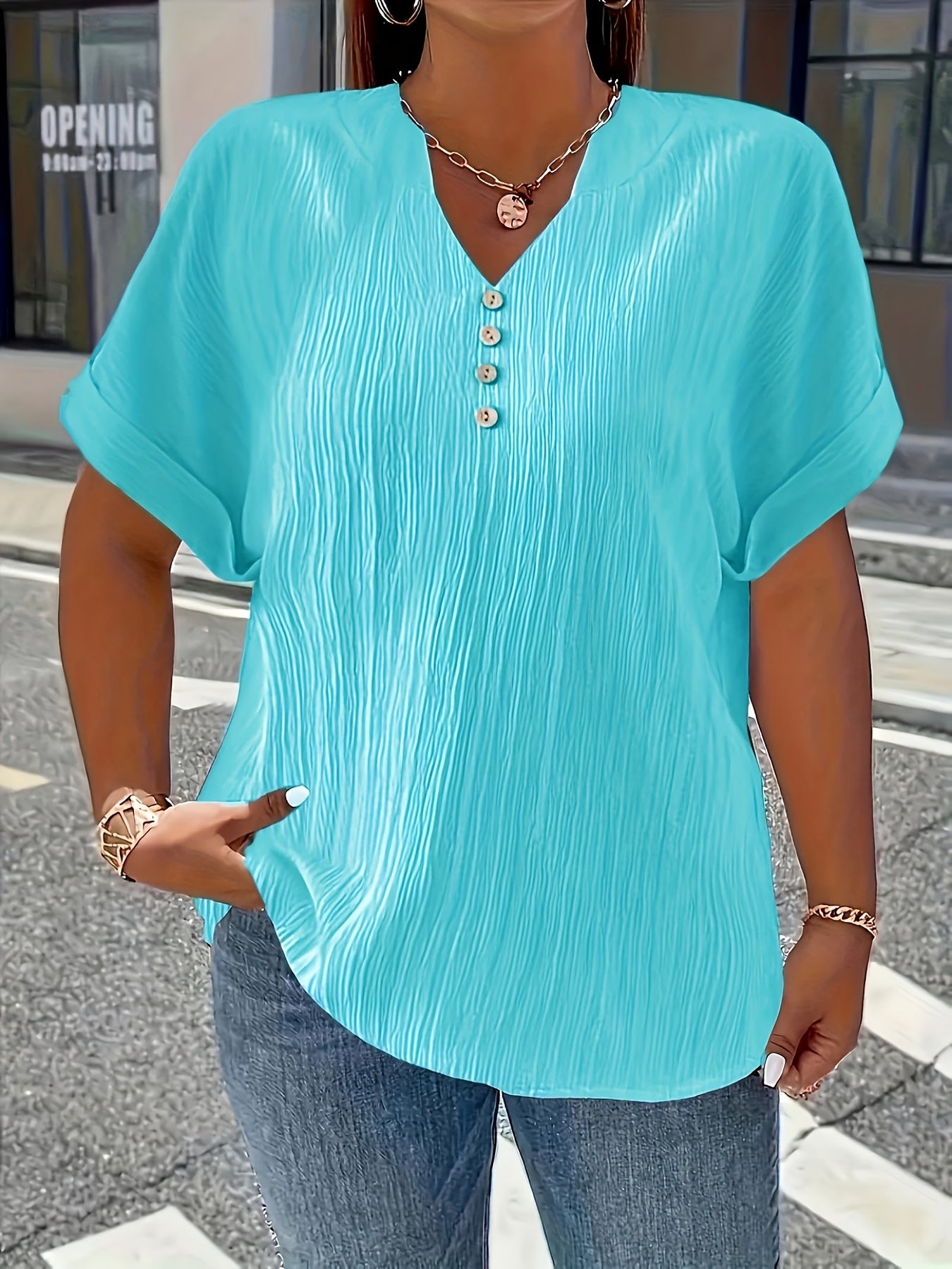 Charlotte™ | Elegant V-Neck Blouse for Everyday Confidence