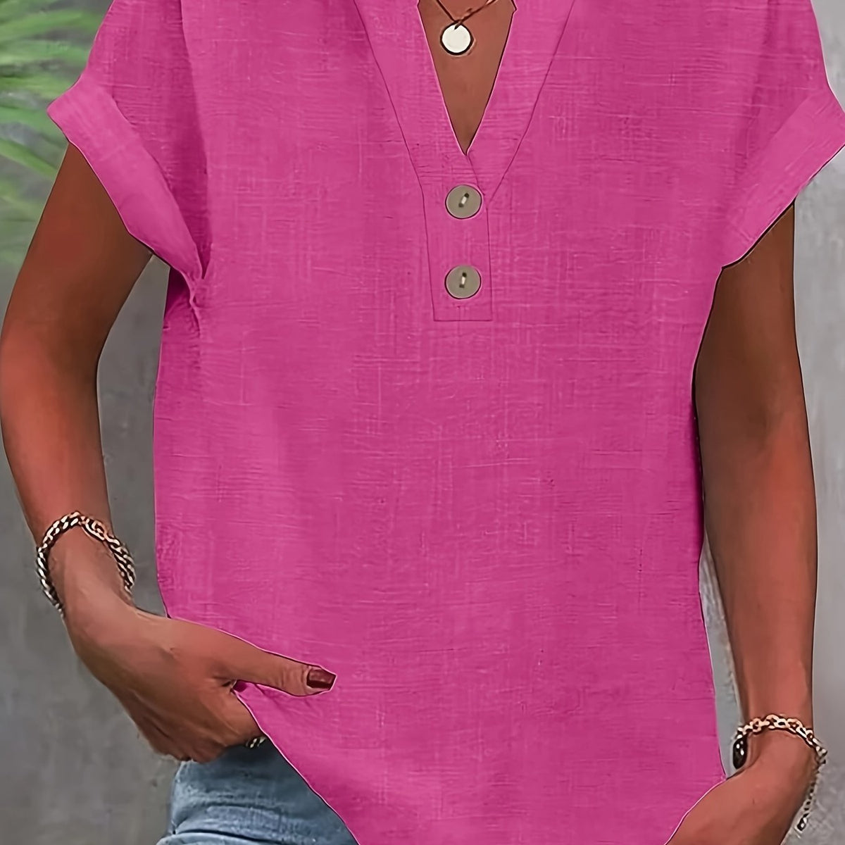 Claire™ | Elegant V-Neck Top
