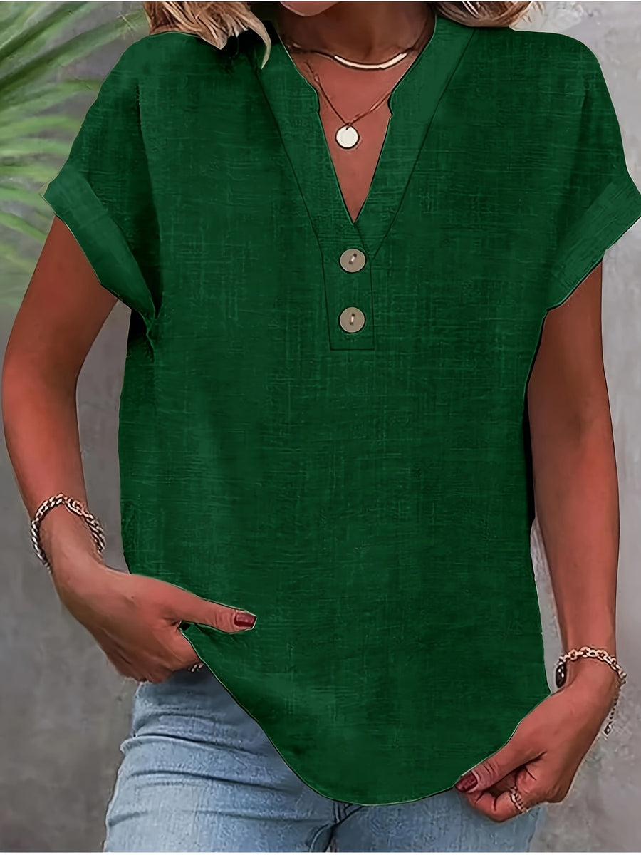 Claire™ | Elegant V-Neck Top