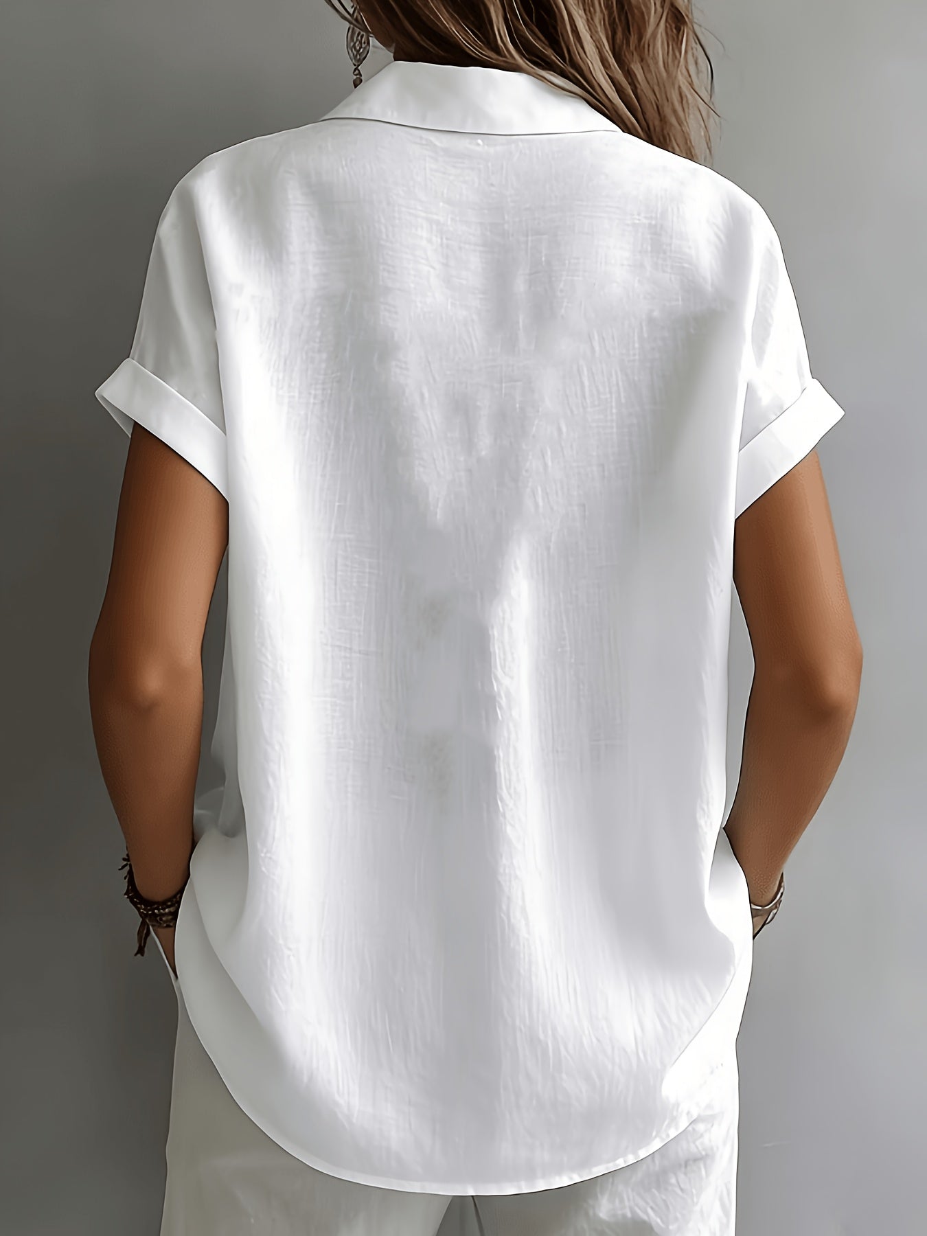 Amelia™ | Linen Button Blouse for Effortless Everyday Elegance