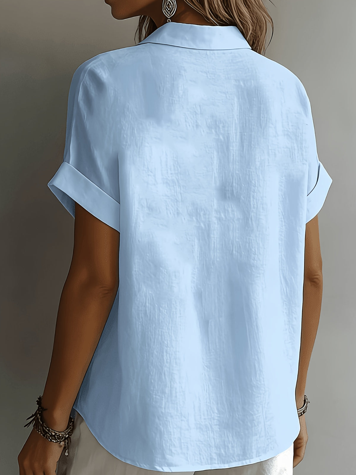Amelia™ | Linen Button Blouse for Effortless Everyday Elegance