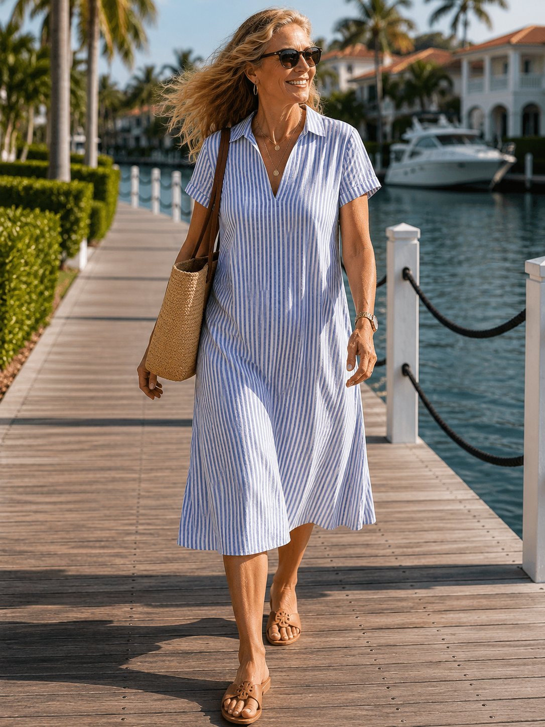 Moira™ | Lightweight Comfort Midi Dress