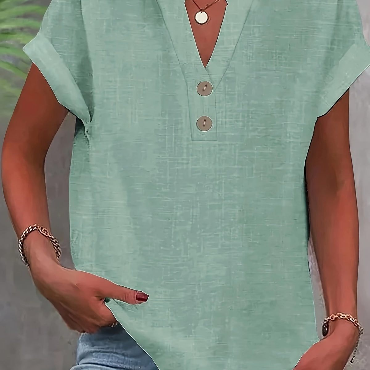 Claire™ | Elegant V-Neck Top