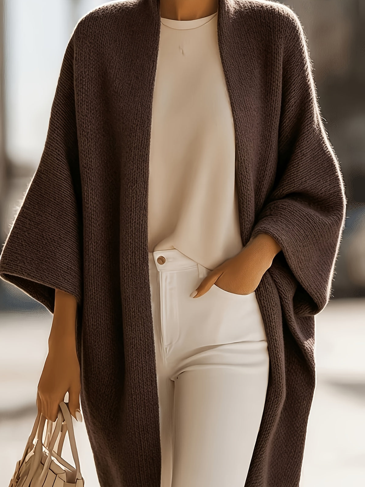 Madison™ | Open-Front Knit Cardigan