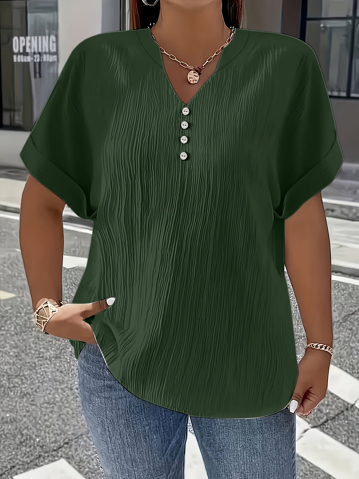 Charlotte™ | Elegant V-Neck Blouse for Everyday Confidence