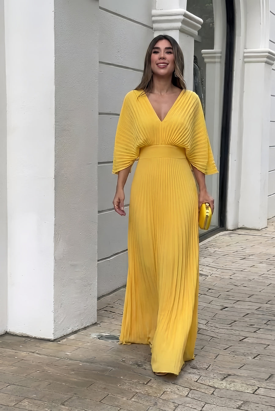 Kasandra | Pleated Flow Maxi Dress