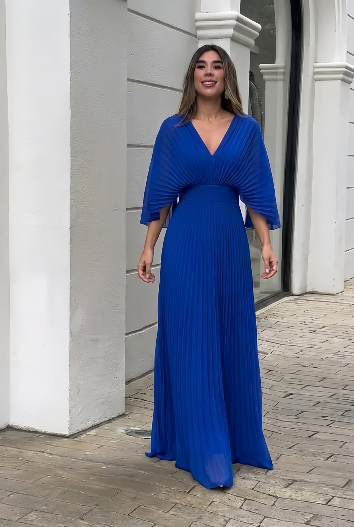 Kasandra | Pleated Flow Maxi Dress