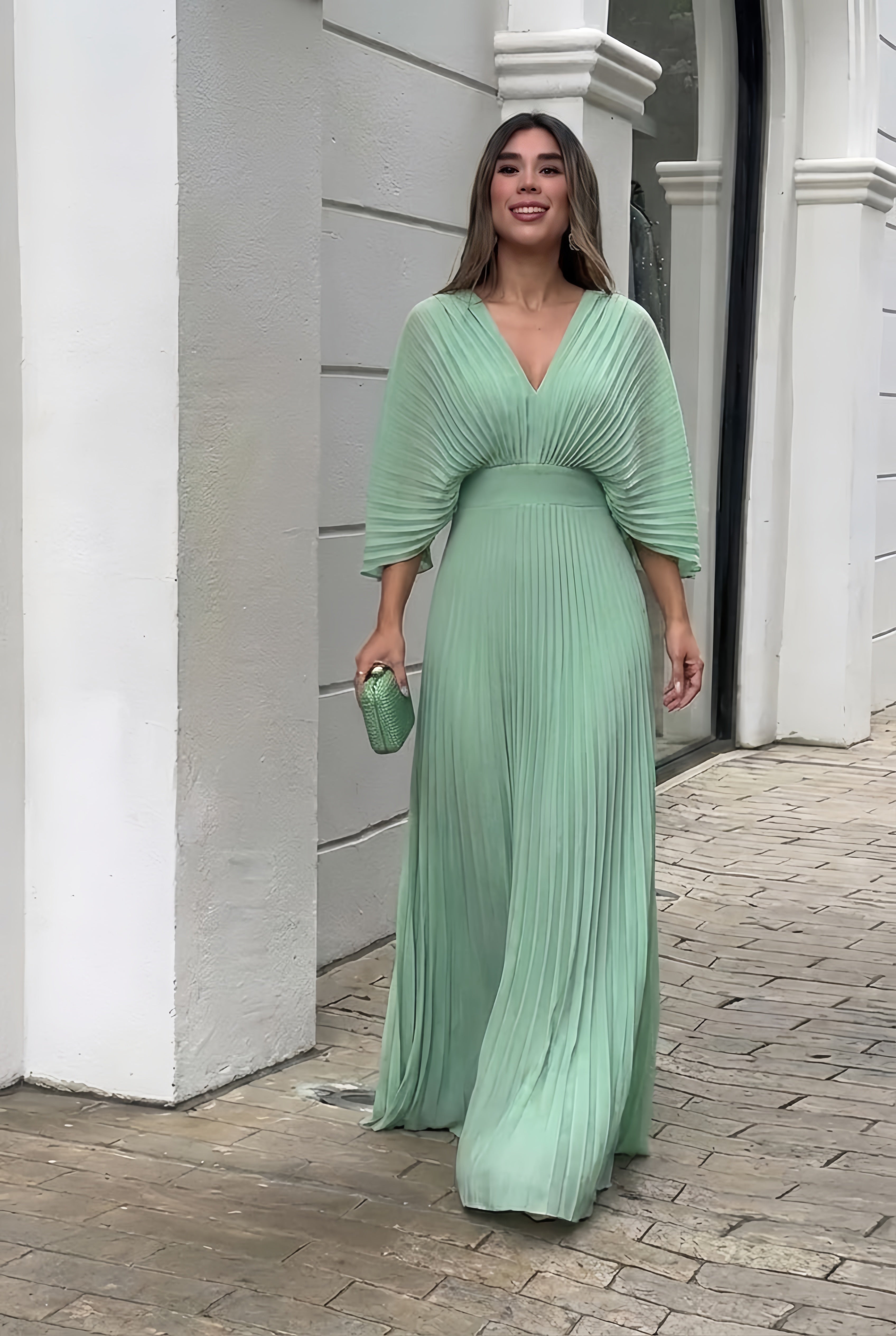 Kasandra | Pleated Flow Maxi Dress