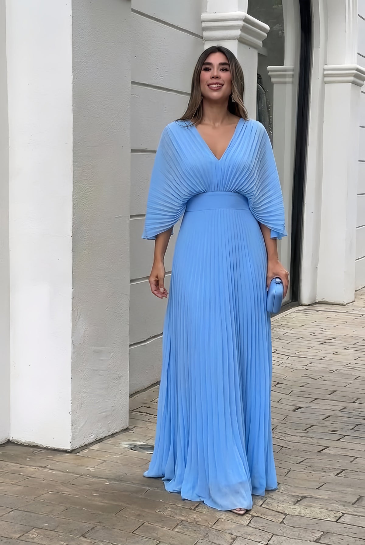 Kasandra | Pleated Flow Maxi Dress