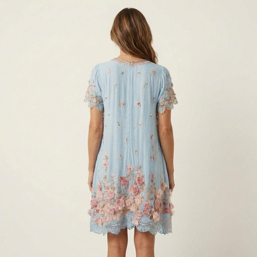 Odiliah | Floral Embroidery Dress