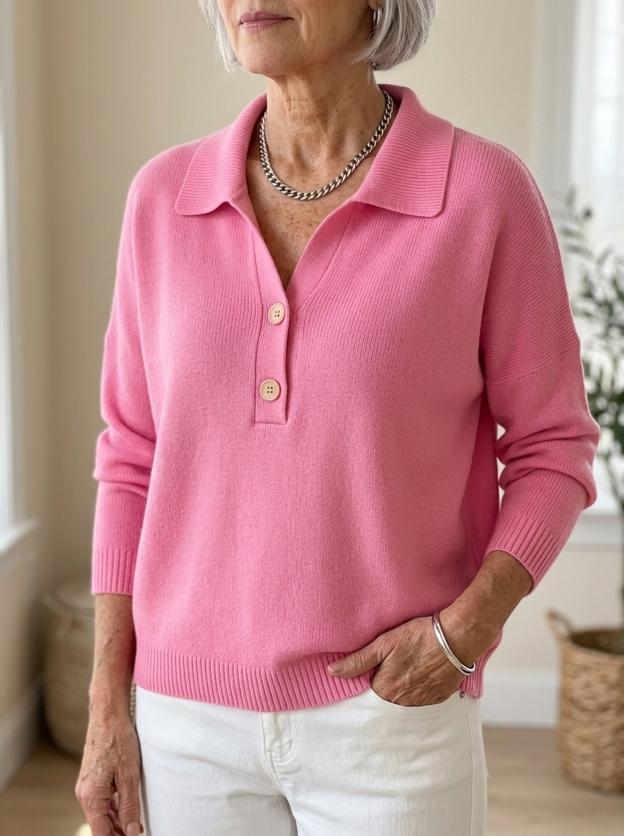 Eliza | Elegant Collared Button Sweater