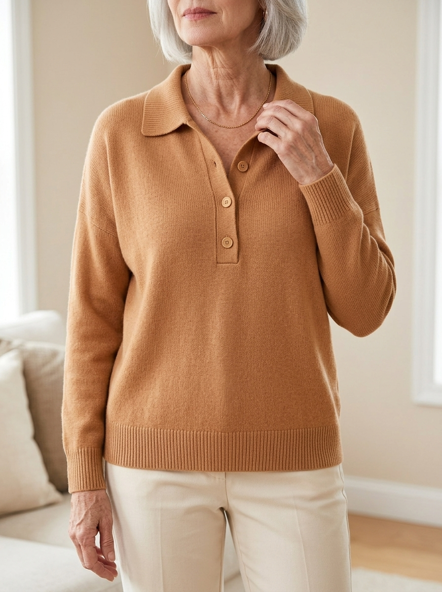 Eliza | Elegant Collared Button Sweater