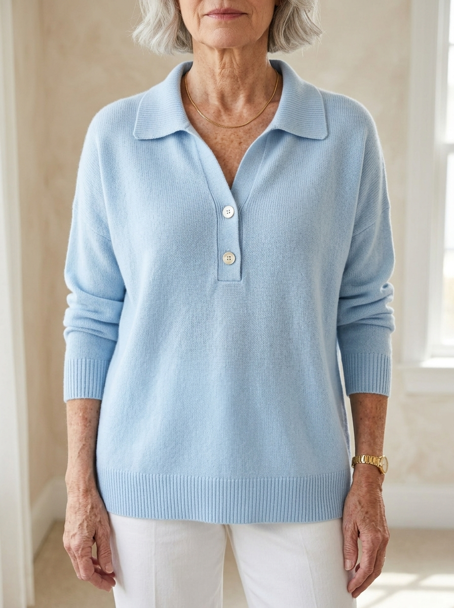 Eliza | Elegant Collared Button Sweater
